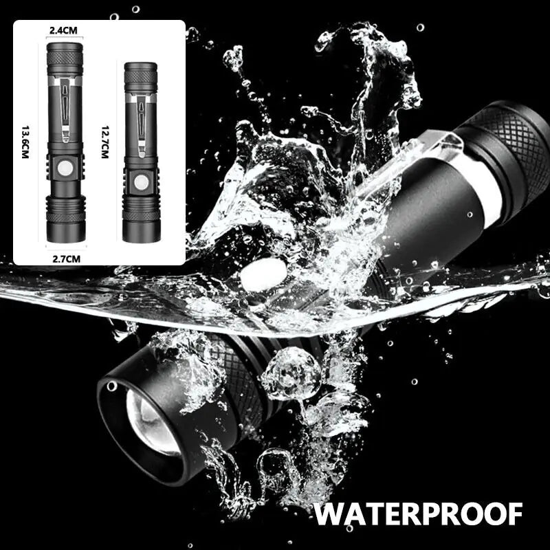 Super Bright Tactical Rechargeable Flashlight