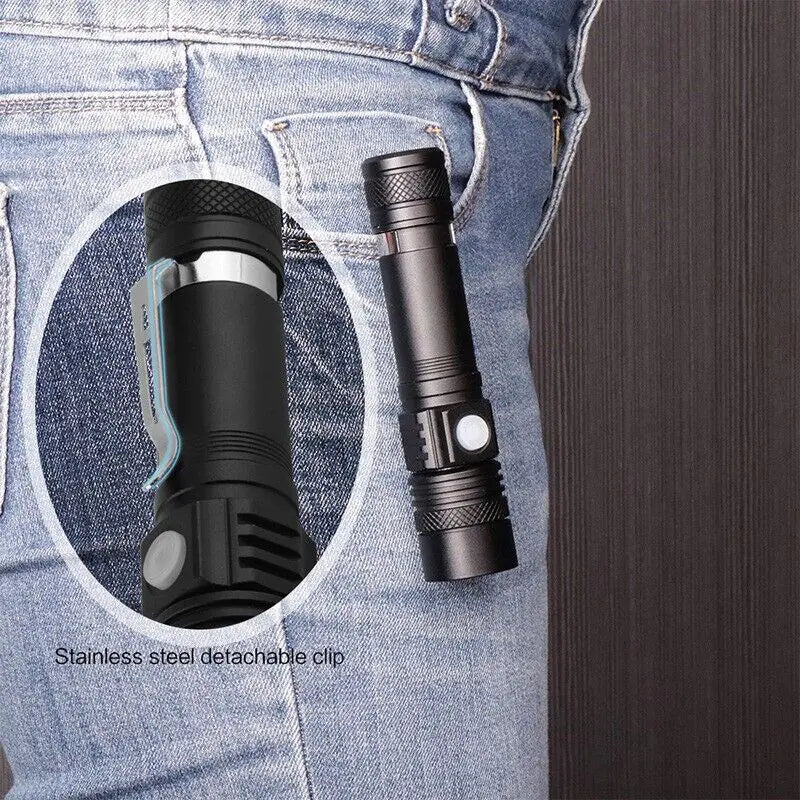 Super Bright Tactical Rechargeable Flashlight